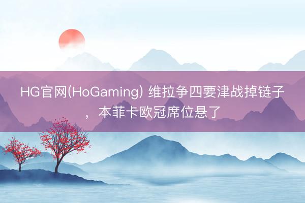 HG官网(HoGaming) 维拉争四要津战掉链子,本菲卡欧冠席位悬了
