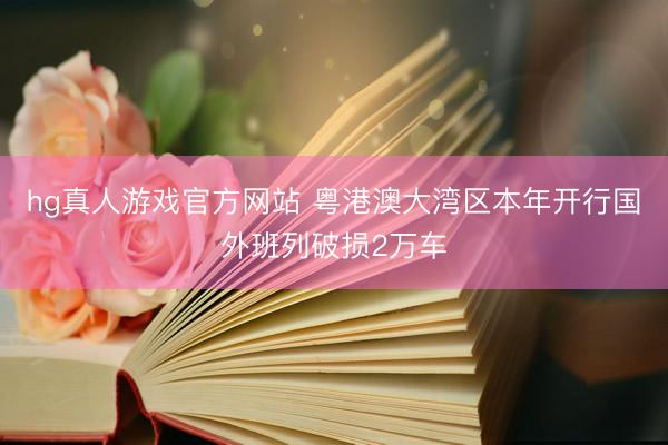 hg真人游戏官方网站 粤港澳大湾区本年开行国外班列破损2万车
