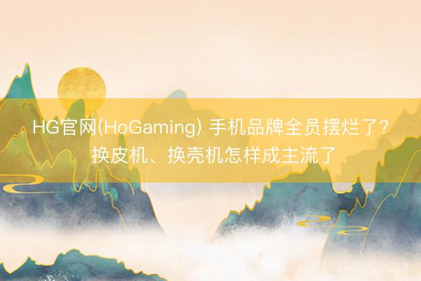 HG官网(HoGaming) 手机品牌全员摆烂了? 换皮机、换壳机怎样成主流了